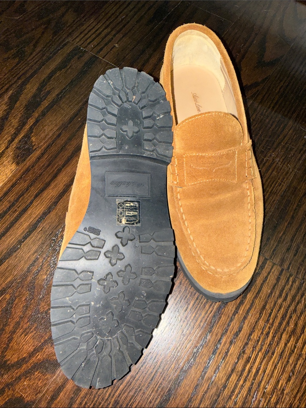 Aime Leon dore suede penny loafer cognac - Picture 2 of 4